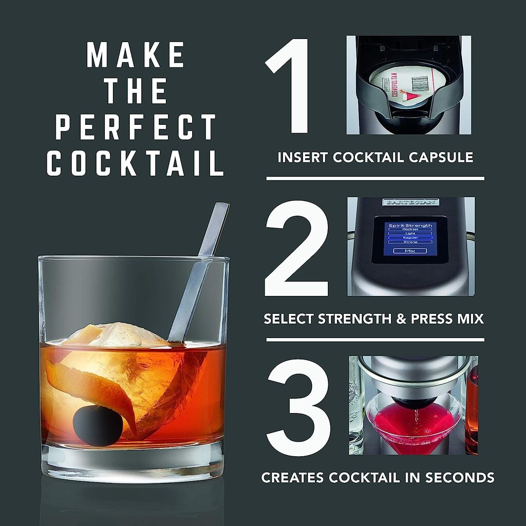 Bartesian Premium Cocktail and Margarita Machine Capsule