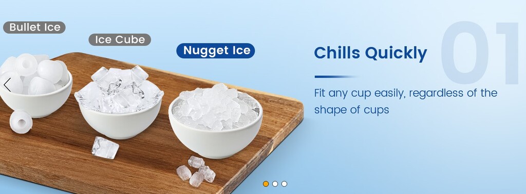 Nugget Ice Maker machine types of ice
