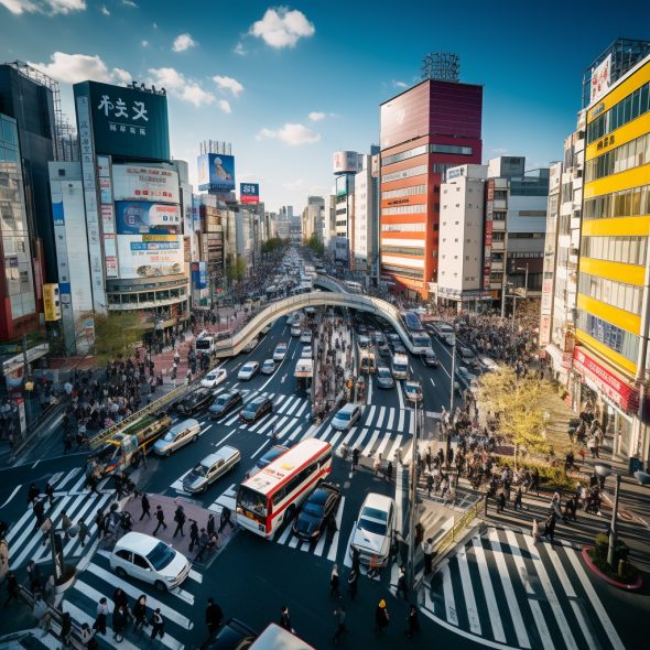 Tokyo busy street